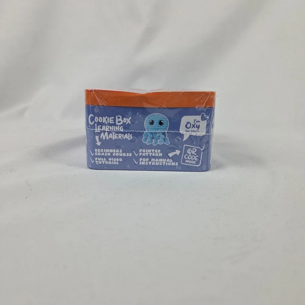 New Sealed Cookie Box Minis Crochet Kit for Beginners – Oxy the Jellyfish